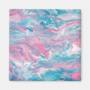 Traumrosa und blauer Himmel Magnet