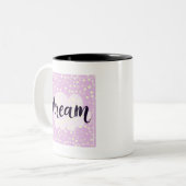 Traumrosa Zweifarbige Tasse (Vorderseite Links)