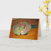 Traumschildkröte Karte (Gelbe Blume)