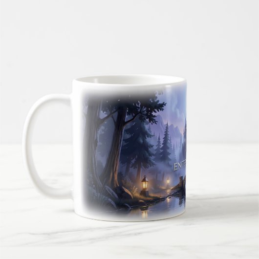 Traumschloss-Pfad-Becher Kaffeetasse (Links)