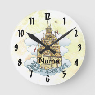 Traumschlossuhr Runde Wanduhr