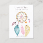 Traumschmuck für Wasserfarben Ohrring Visitenkarte (Vorderseite)