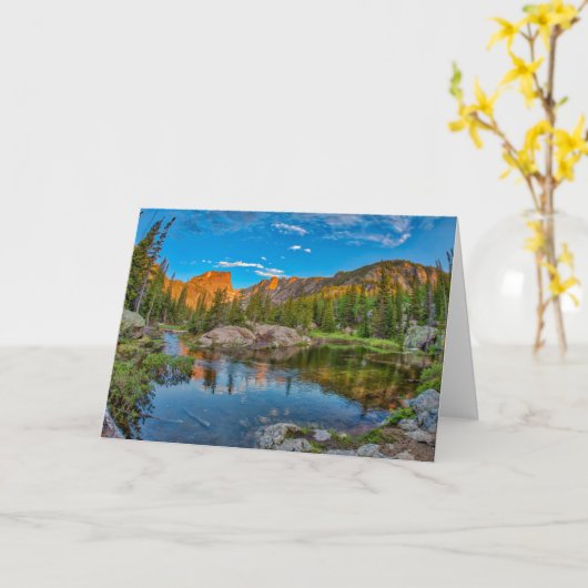 Traumsee Landschaft Karte (Gelbe Blume)