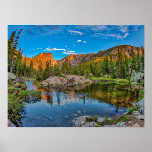 Traumseenlandschaft Poster (Vorne)