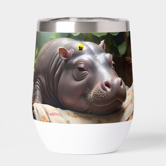 **"Träumskorb: Ein Baby Hippo's Cosy Nickerchen"** (Rückseite)