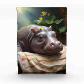 **"Träumskorb: Ein Baby Hippo's Cosy Nickerchen"** Fotoblock (Vorderseite)