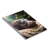 **"Träumskorb: Ein Baby Hippo's Cosy Nickerchen"** Notizblock (Rechte Seite)