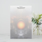 Traumstrecke Orb Fraktal Briefpapier (Stehend Vorderseite)
