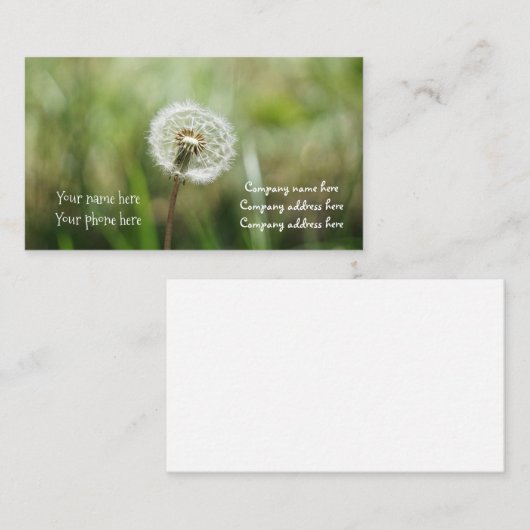 träumt Visitenkarte (Vorne/Hinten)