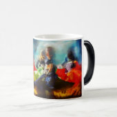 Traumtänzer-Kunst-Kaffee-Tasse Verwandlungstasse (VorderseiteRechts)