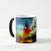 Traumtänzer-Kunst-Kaffee-Tasse Verwandlungstasse (Vorderseite Links)