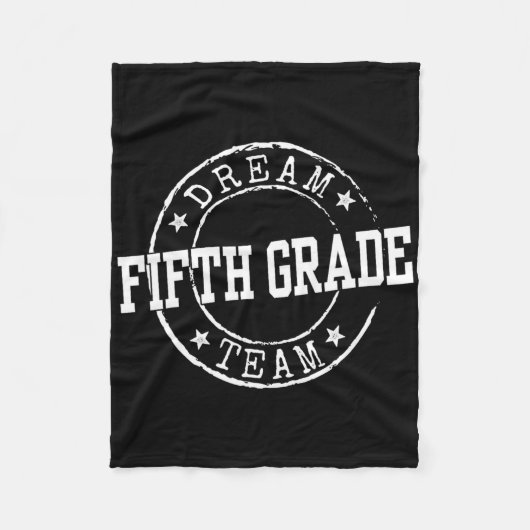 Traumteam der fünften Klasse Geschenke für Lehrer Fleecedecke (Vorderseite)