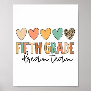 Traumteam der fünften Klasse Zurück zur Schule 5. Poster