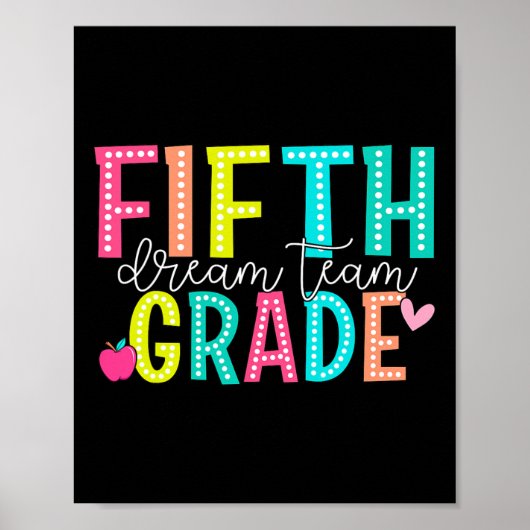 Traumteam der fünften Klasse Zurück zur Schule 5. Poster (Vorne)