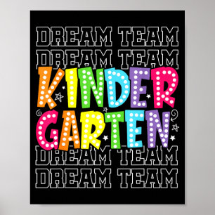 Traumteam der Vorschule erster Schultag zurück Poster