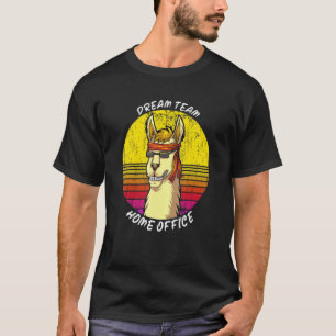 Traumteam Homeoffice mit Lama und Sonnenbrille O T-Shirt
