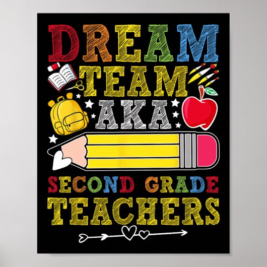Traumteam-Lehrer der 2. Klasse Lehrer der zweiten Poster (Vorne)