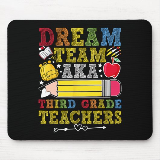 Traumteam-Lehrer der 3. Klasse Lehrer der dritten Mousepad (Vorne)