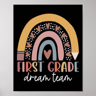 Traumteam-Lehrer Kids zurück zu Schulgeschenken Poster