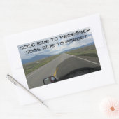 Traumträume für Motorräder Rechteckiger Aufkleber (Umschlag)