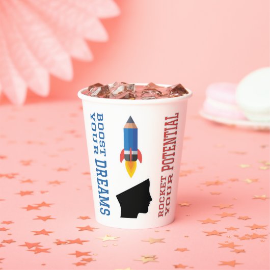 Traumverstärker und potenzielle Rakete Pappbecher (Insitu)