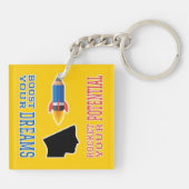 Traumverstärker und potenzielle Rakete Schlüsselanhänger (Rückseite)