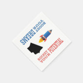 Traumverstärker und potenzielle Rakete Serviette (Ecke)