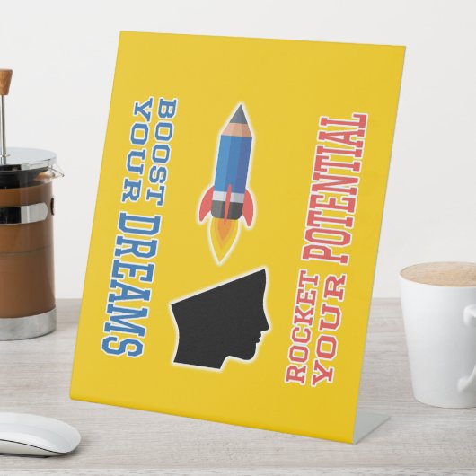 Traumverstärker und potenzielle Rakete Sockelschild (In Situ)