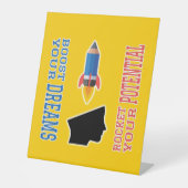 Traumverstärker und potenzielle Rakete Sockelschild (Vorderseite)