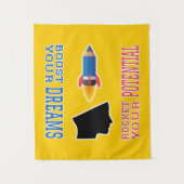 Traumverstärker und potenzielle Rakete Wandteppich (Vorderseite)