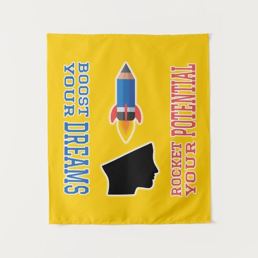 Traumverstärker und potenzielle Rakete Wandteppich (Vorderseite)