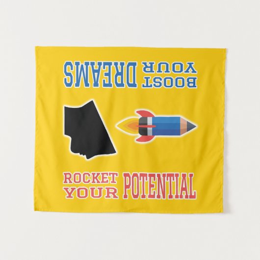 Traumverstärker und potenzielle Rakete Wandteppich (Vorderseite (Horizontal))