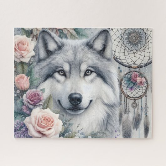 Traumwandler Wolf Puzzle (Horizontal)