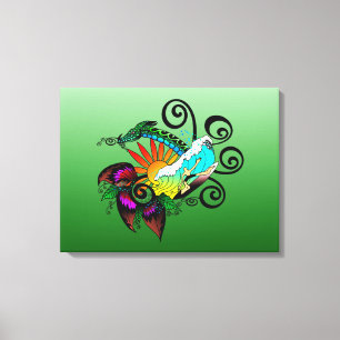 Traumwellen Leinwanddruck