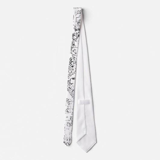 Traumwelt-Karten-Krawatte Krawatte (Rückseite)