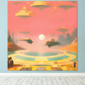 Traumwelt Leinwanddruck (Insitu (Holzboden))