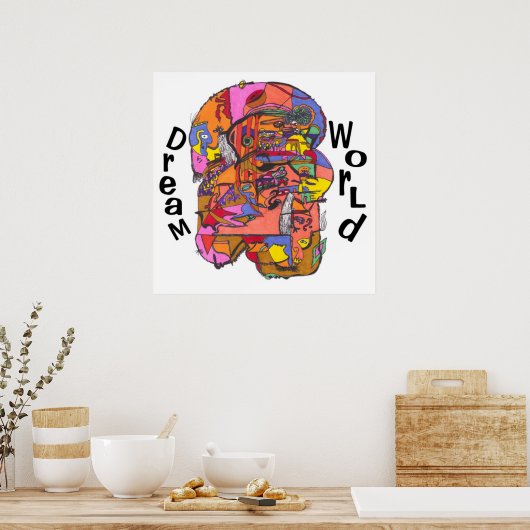 Traumwelt Poster (Küche)