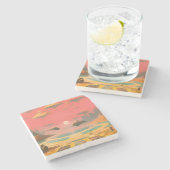 Traumwelt Steinuntersetzer (Seitenansicht)