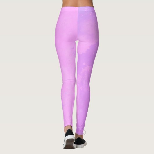 Traumwirkung Spritzer Wolken rosa Leggings (Rückseite)