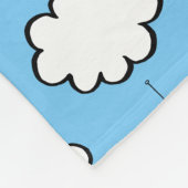 Traumwolken auf Strings Fleecedecke (Ecke)