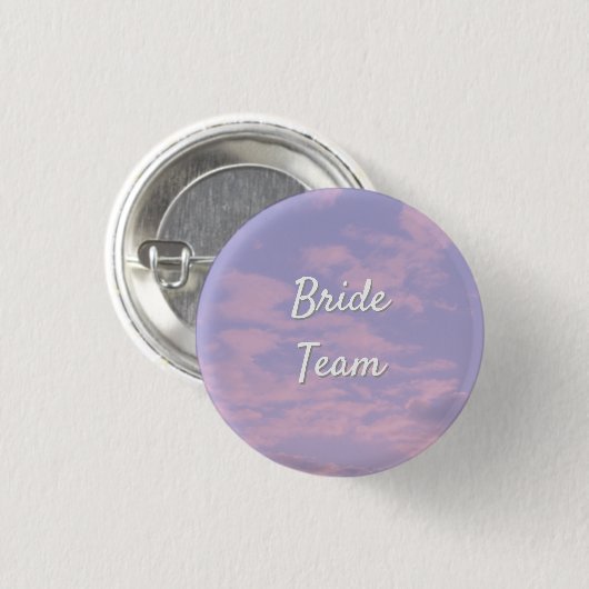 Traumwolken Lover Bachelorette Bride Team Button (Vorne & Hinten)