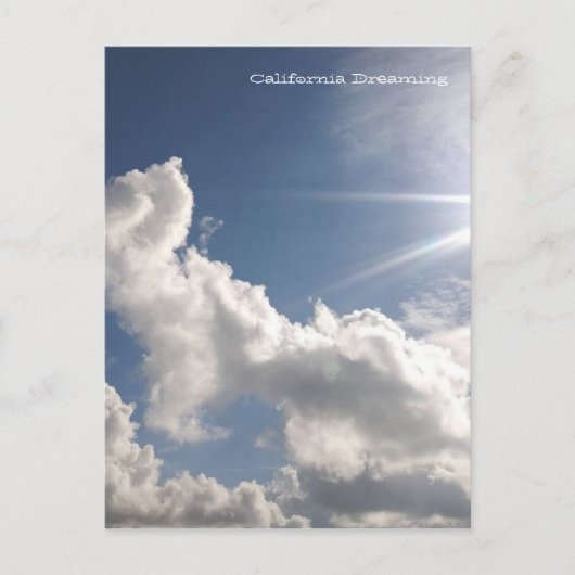 Traumwolken Postkarte (Vorderseite)