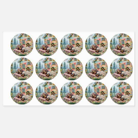 Träumzeit Etiketten (Blatt)