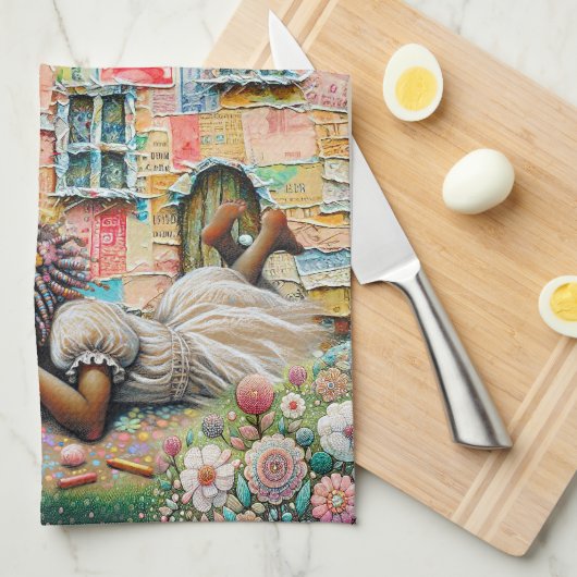 Träumzeit Geschirrtuch (Viertel Falte)