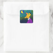 Traumzeit Quadratischer Aufkleber (Tasche)