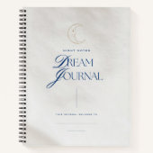 Traumzeitschrift für Nachtnotizen Notizblock (Vorderseite)