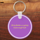 Traumziel Inspiration Schlüsselanhänger (Rückseite)