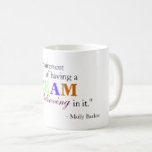 Traumzitat-Tasse Kaffeetasse (VorderseiteRechts)