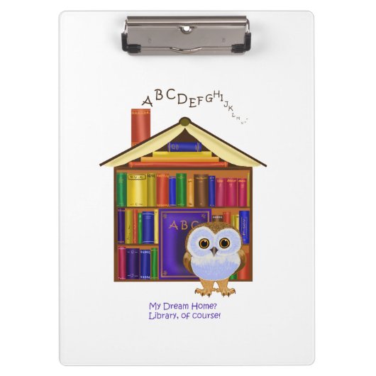 TraumZuhause - Bibliothek! Klemmbrett (Vorderseite)