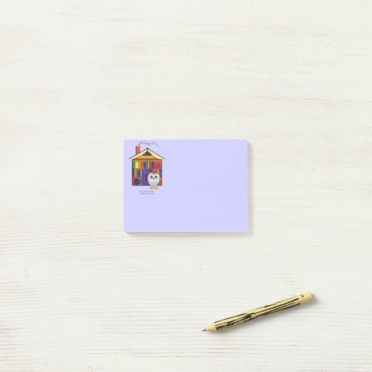 TraumZuhause - Bibliothek! Post-it Klebezettel (Auf Schreibtisch)